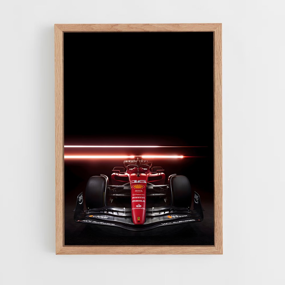 Poster Ferrari aérodynamique – affiche Voitures de Formule 1 (vue 4)